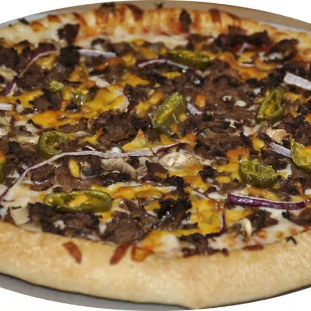 Steak & Cheese Pizza.