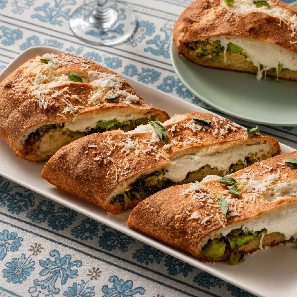 Vegetarian Stromboli.