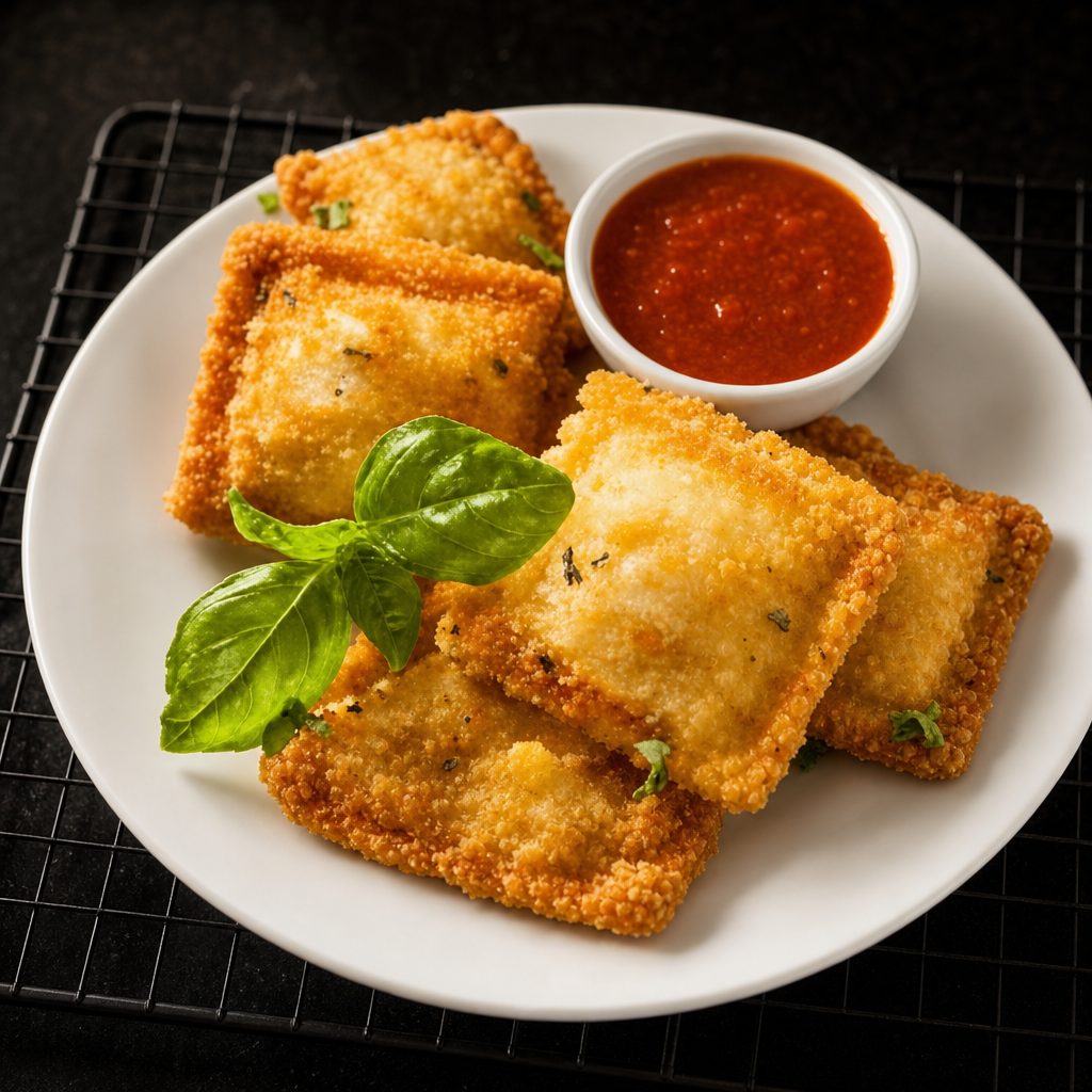 Fried Cheese Ravioli.