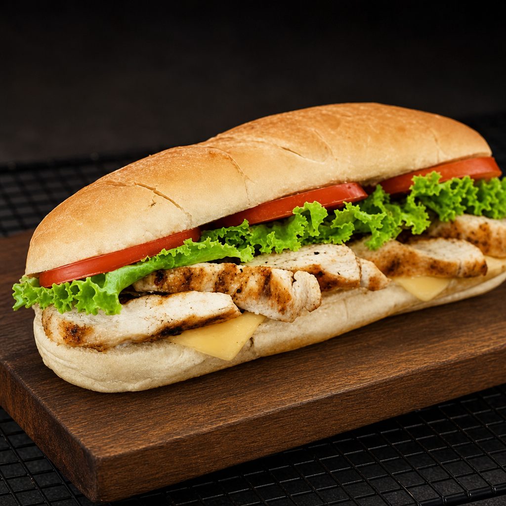 Buffalo Chicken Hot Sub.