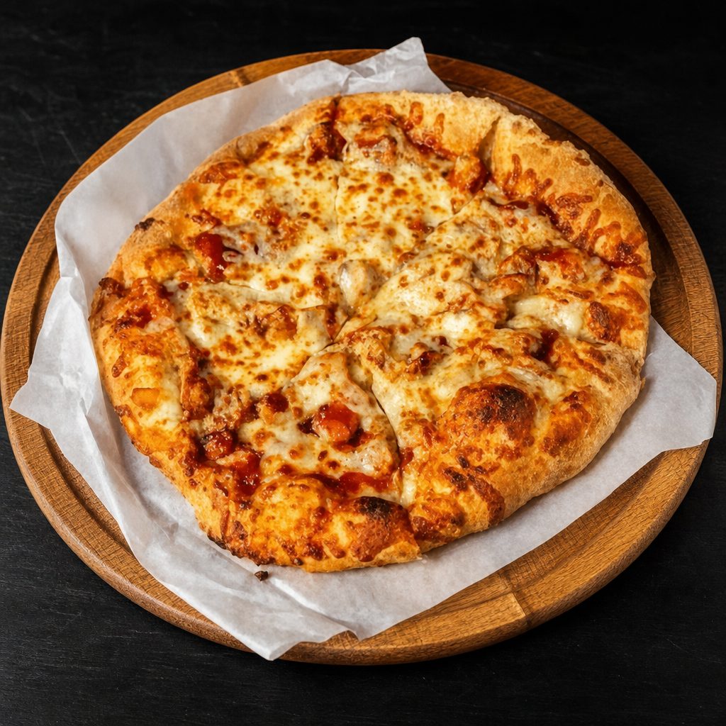 BBQ Chicken Pizza.