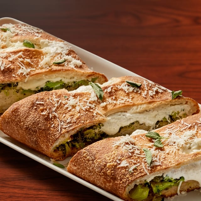 Vegetarian Stromboli.