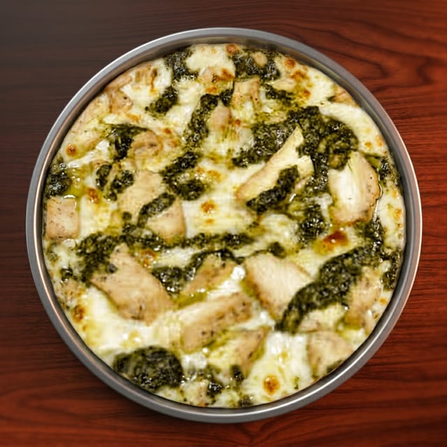 Chicken Pesto Pizza.